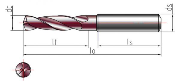 硬体硬质合金麻花钻，超H涂层麻花钻